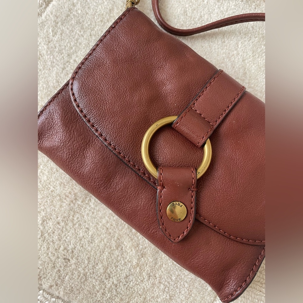 Frye Brown Leather Crossbody Bag - Picture 5 of 8